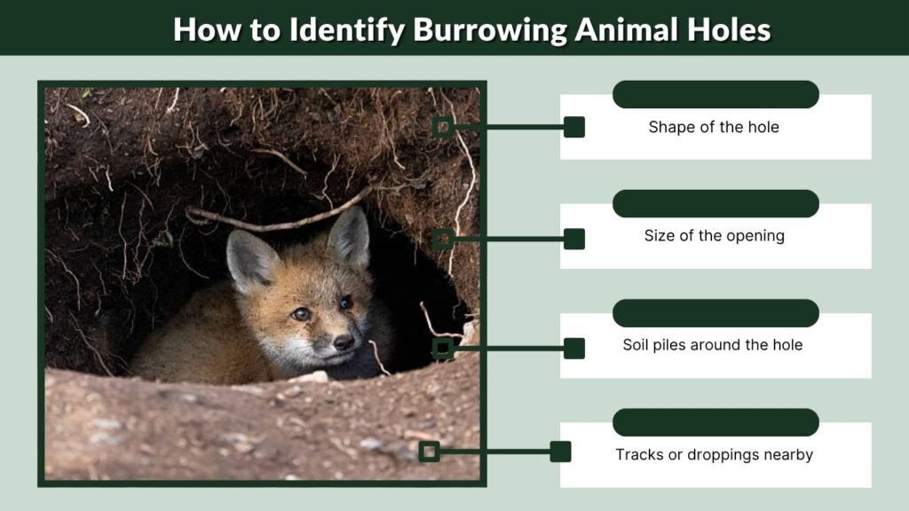 How to Identify Burrowing Animal Holes