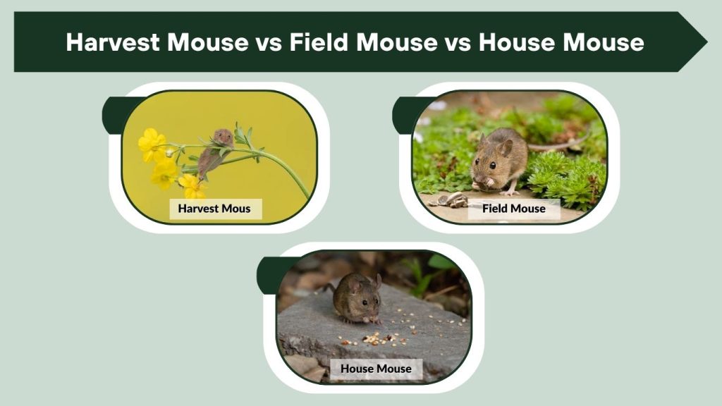 Harvest Mouse vs Field Mouse vs House Mouse