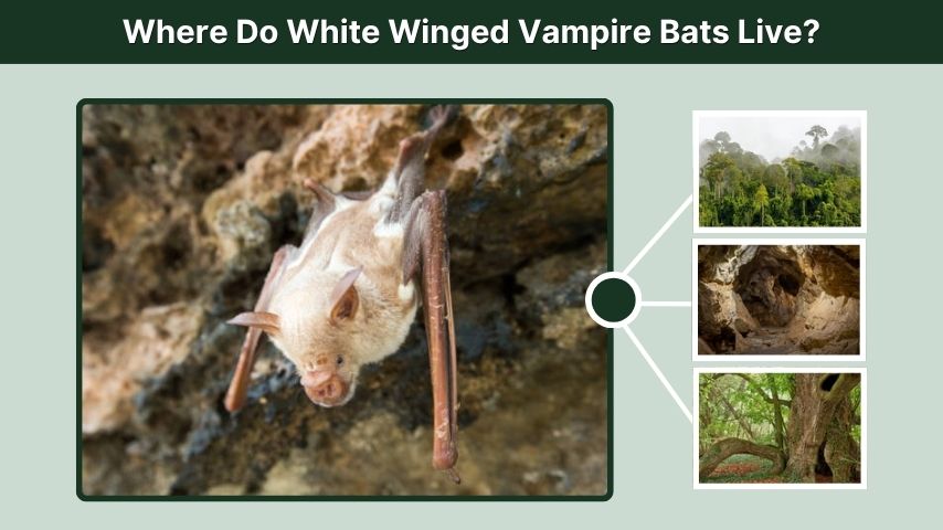 Where Do White Winged Vampire Bats Live?