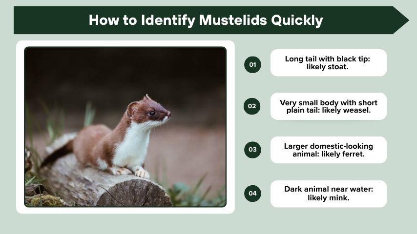 How to Identify Mustelids Quickly