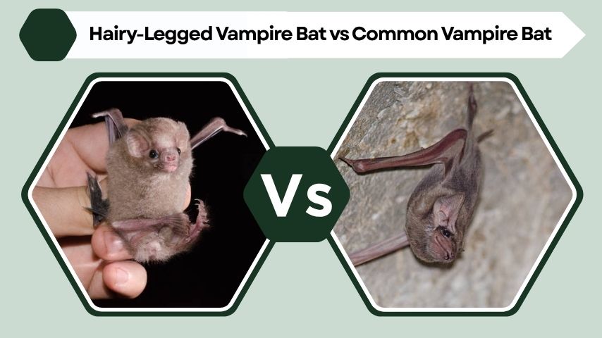 Hairy-Legged Vampire Bat vs Common Vampire Bat