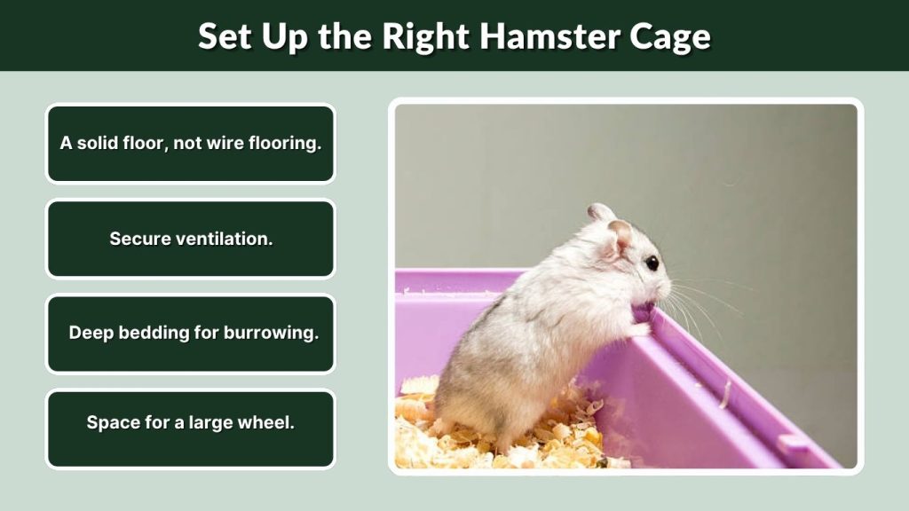 Set Up the Right Hamster Cage