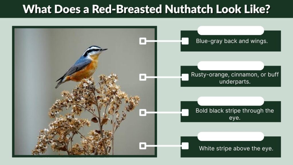 What Does a Red-Breasted Nuthatch Look Like?