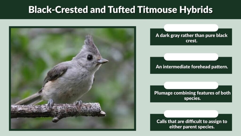 Black-Crested and Tufted Titmouse Hybrids