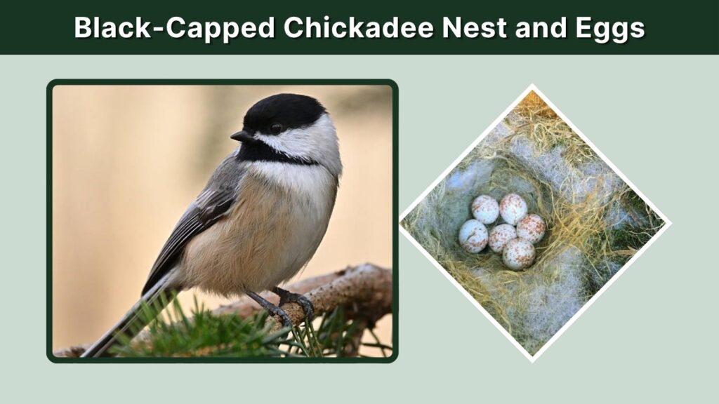 Black-Capped Chickadee Nest and Eggs