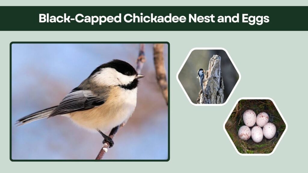Black-Capped Chickadee Nest and Eggs