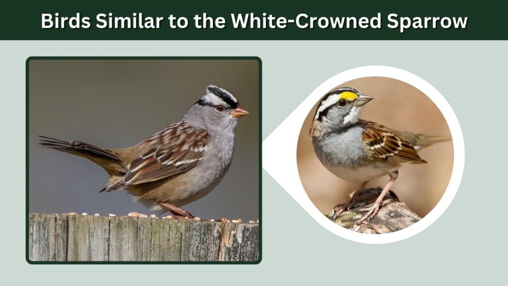 Birds Similar to the White-Crowned Sparrow