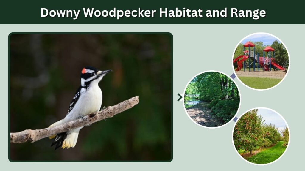 Downy Woodpecker Habitat and Range