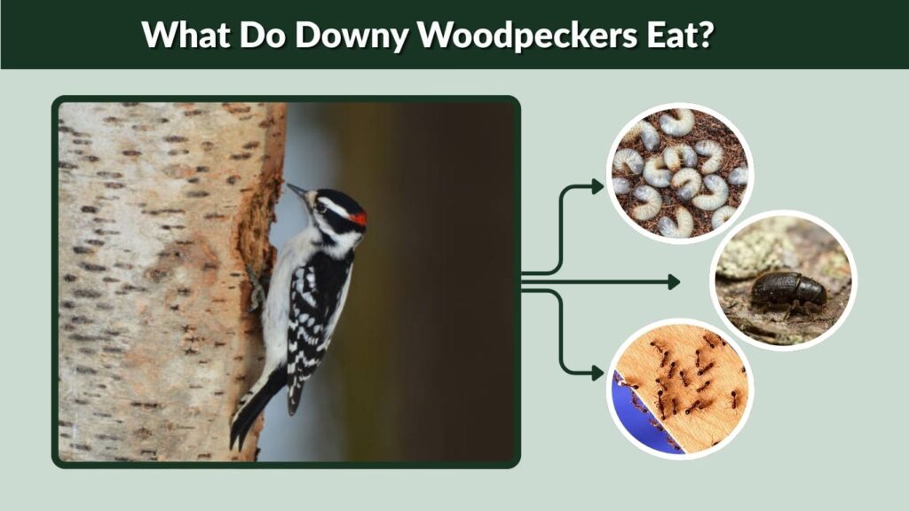 What Do Downy Woodpeckers Eat?