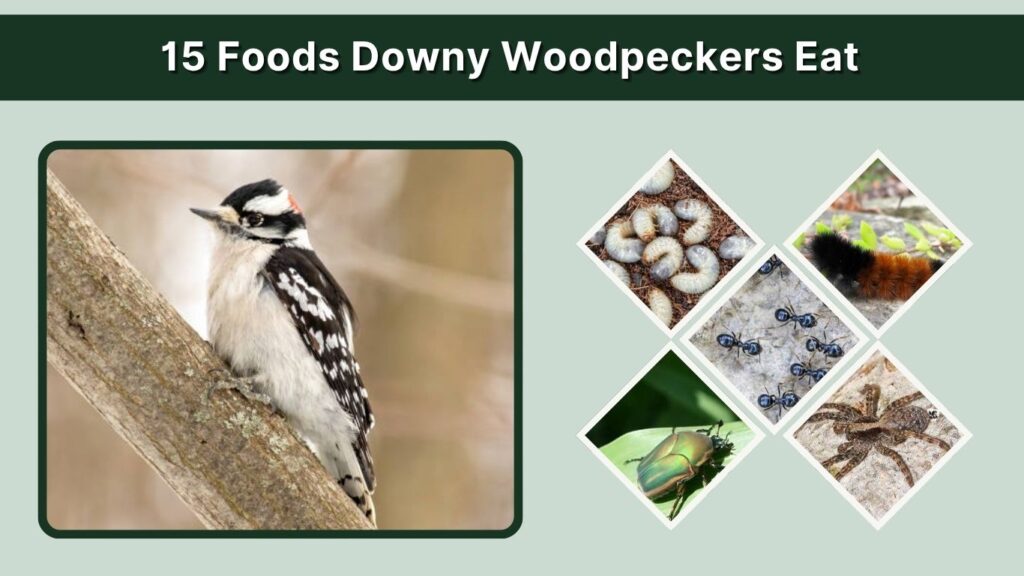 15 Foods Downy Woodpeckers Eat