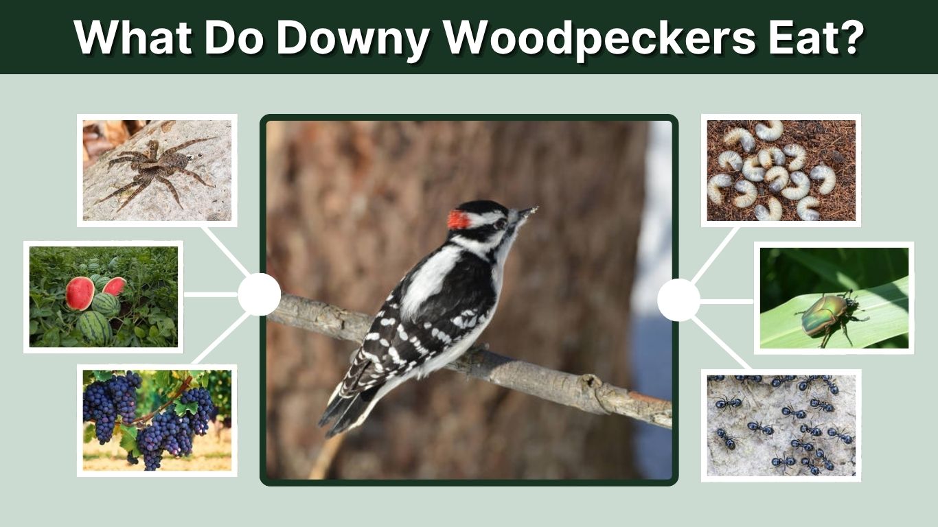 What Do Downy Woodpeckers Eat? 15 Favorite Foods