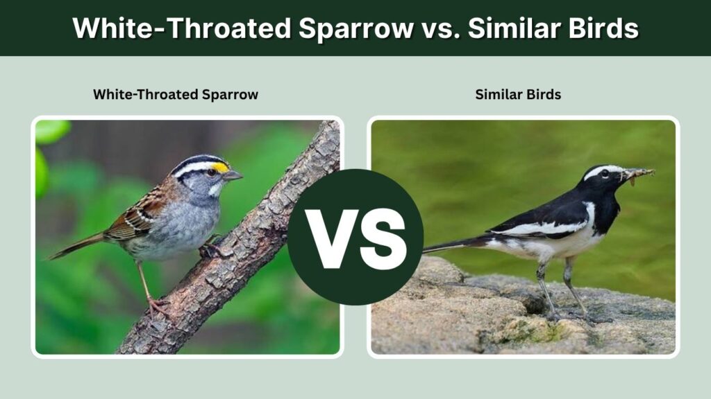 White-Throated Sparrow vs. Similar Birds
