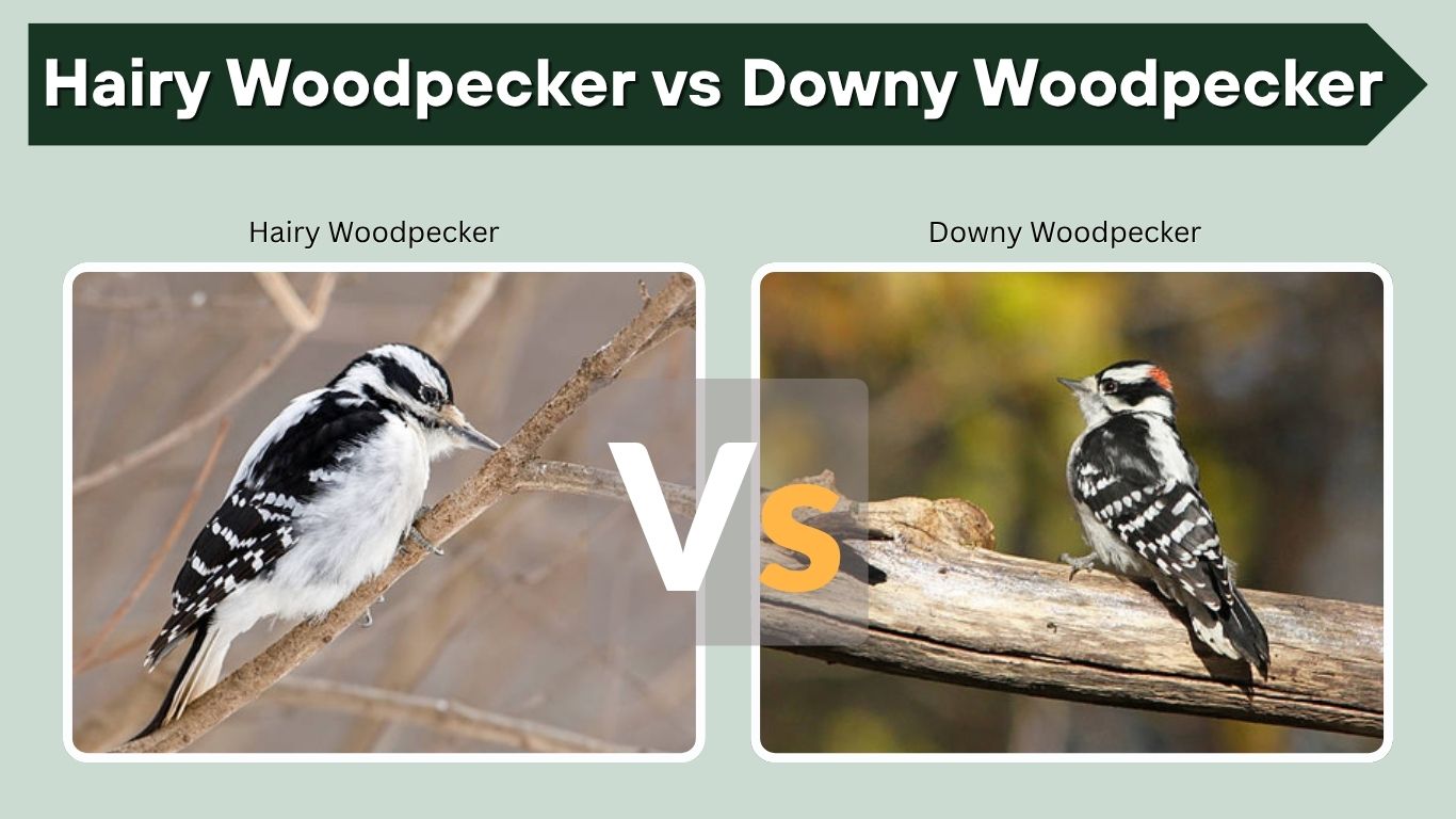 Hairy Woodpecker vs Downy Woodpecker: Key Differences